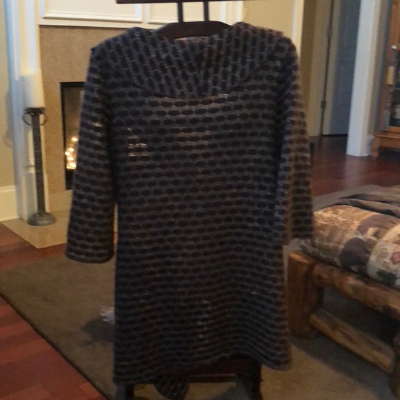 Papillon Blanc mid length sweater brown/gold - lg - Picture 5 of 6